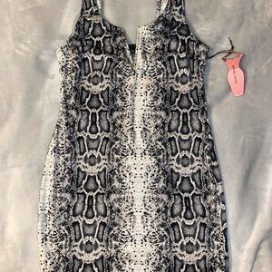 Snake print dress